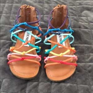 Like New Steve Madden Rainbow Toddler Sandals